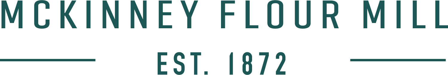 official green logo of mckinney flour mill