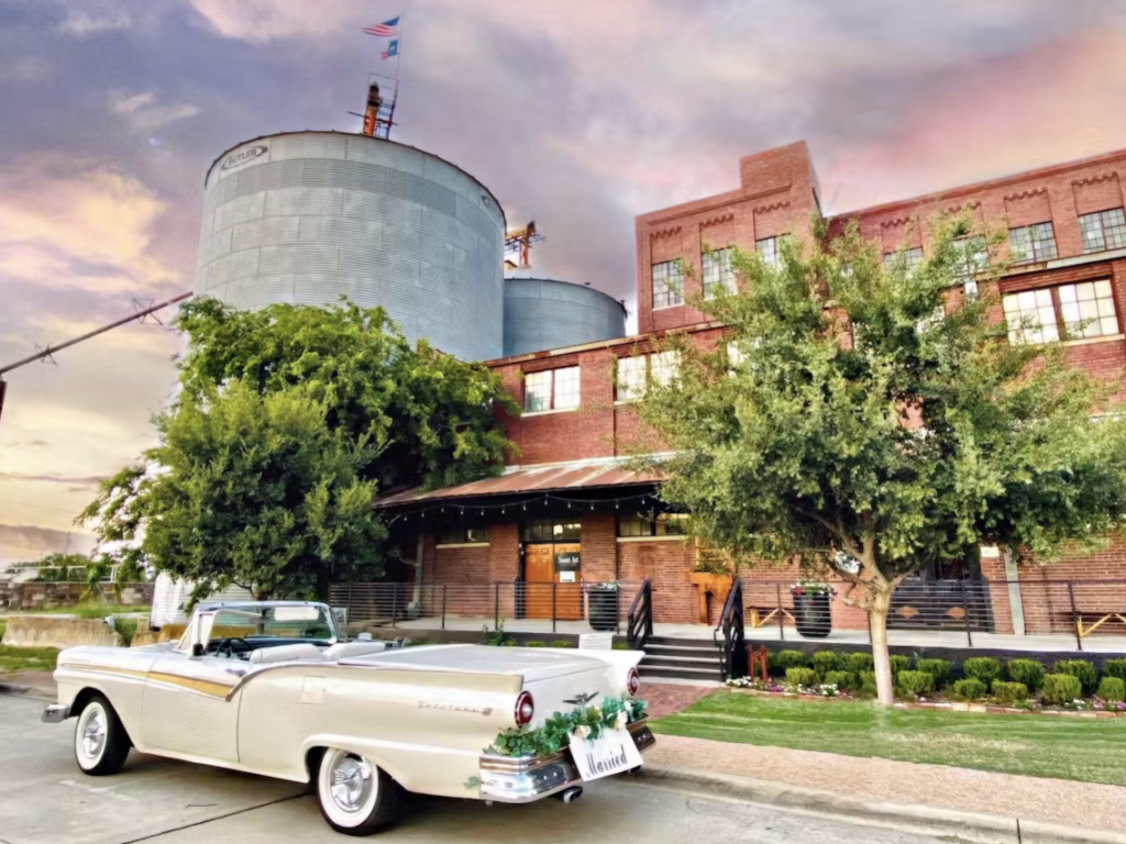 exterior of the mckinney flour mill historic venue