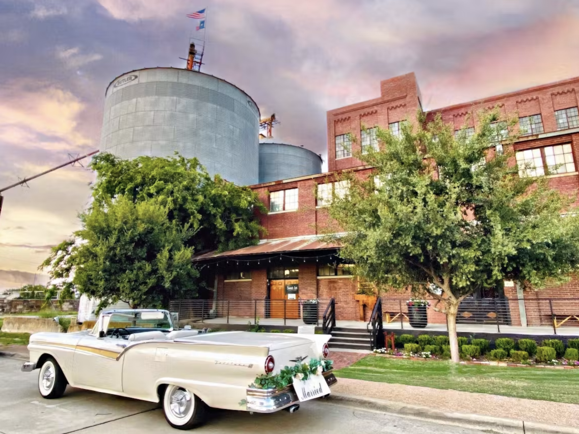 exterior of the mckinney flour mill historic venue